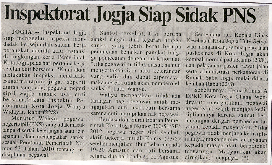 Kliping jogja terbaru